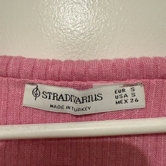 STRADIVARIUS OFF-THE-SHOULDER KNIT TOP - Picture 6 of 6